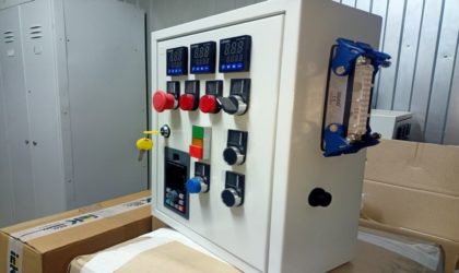 Шкаф №1 управления червячной машиной с нагревом (производство ООО «КОМЕД»)